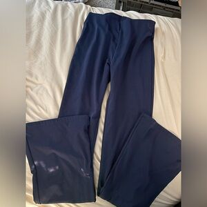 Navy Blue Flared Leggings